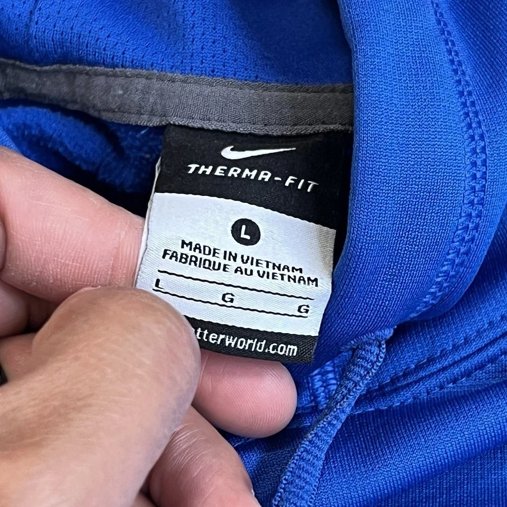 DePaul Blue Demons Nike Therma Fit  Sweater Adult Large Streetwear Logo‎ Hoodie